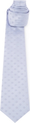 ARMANI Textured squares silk tie