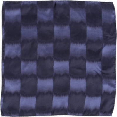 ARMANI Swirl-effect silk pocket square