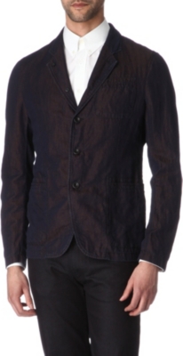 ARMANI Deconstructed linen blazer