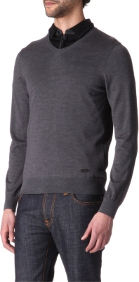ARMANI Classic v-neck jumper