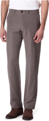 ARMANI Linen-blend trousers