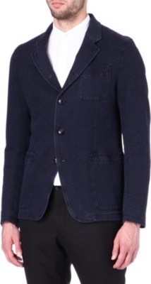 ARMANI Denim button-through jacket