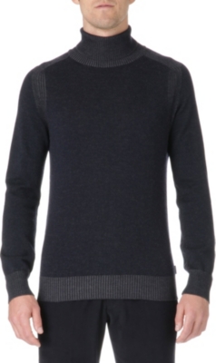 ARMANI Armani Collezioni ribbed wool roll-neck jumper