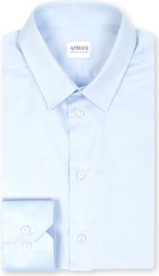 ARMANI Slim-fit single cuff shirt