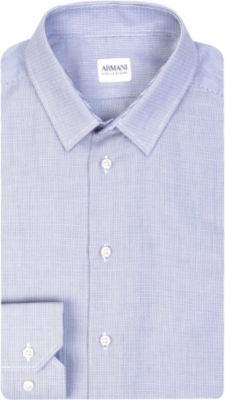 ARMANI Slim-fit single cuff shirt