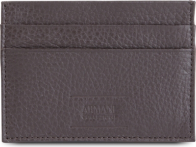 ARMANI Armani Collezioni leather credit card holder