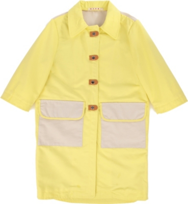 MARNI Contrast detail raincoat 4-12 years