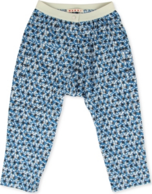 MARNI Star print cotton trousers 4-12 years