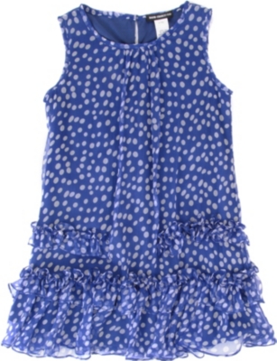 DAVID CHARLES Spotted chiffon dress 2-8 years