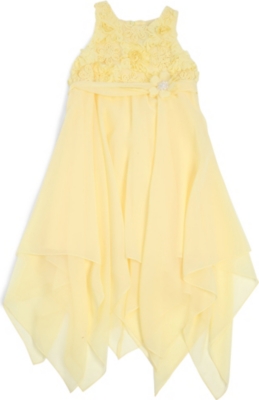 DAVID CHARLES Chiffon handkerchief hem dress 10-16 years