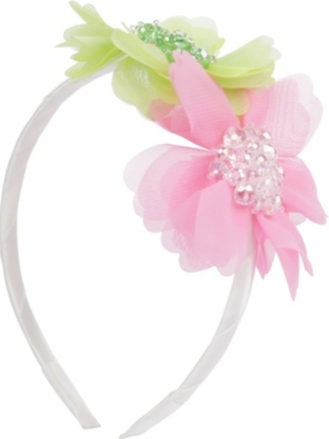 DAVID CHARLES Large flower hairband