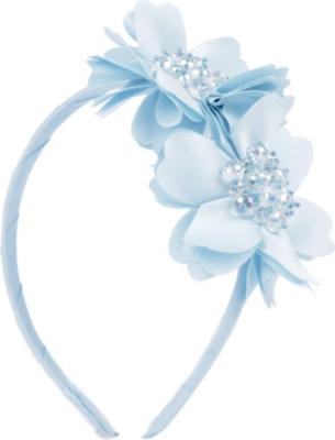 DAVID CHARLES Diamant&eacute; flower hairband