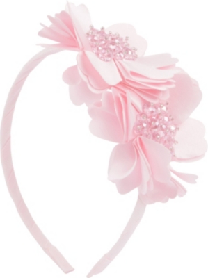 DAVID CHARLES Diamant&eacute; flower hairband