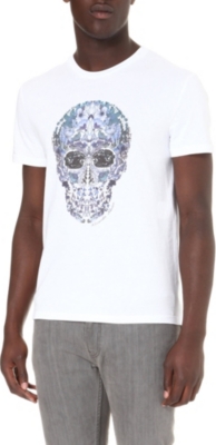 ALEXANDER MCQUEEN Floral skull t-shirt