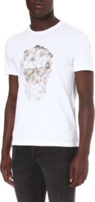 ALEXANDER MCQUEEN Lady and skull-print t-shirt