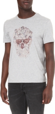 ALEXANDER MCQUEEN Lady and skull-print t-shirt