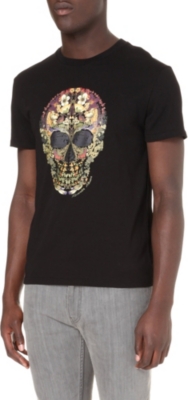ALEXANDER MCQUEEN Floral skull t-shirt