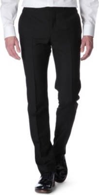 ALEXANDER MCQUEEN Wool and mohair-blend trousers