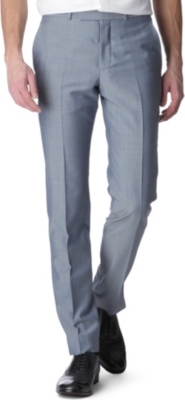ALEXANDER MCQUEEN Wool and mohair-blend trousers