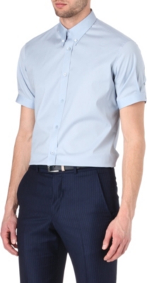 ALEXANDER MCQUEEN Button-down collar slim fit shirt