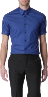 ALEXANDER MCQUEEN Button-down collar slim fit shirt