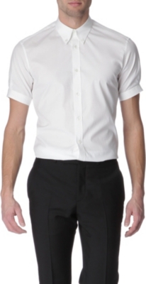 ALEXANDER MCQUEEN Button-down collar slim fit shirt