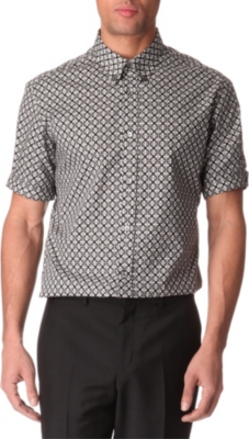 ALEXANDER MCQUEEN Tile-print Brad Pitt shirt