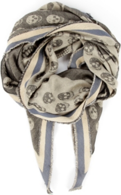 ALEXANDER MCQUEEN Triangular kaftan skull scarf