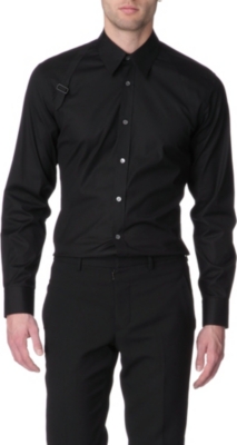 ALEXANDER MCQUEEN Harness slim fit single cuff shirt