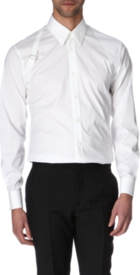 ALEXANDER MCQUEEN Harness slim fit single cuff shirt