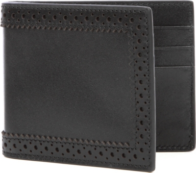 ALEXANDER MCQUEEN Brogue detail billfold wallet