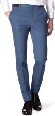ALEXANDER MCQUEEN Striped-waistband trousers