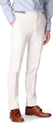 ALEXANDER MCQUEEN Contrast waistband trousers