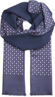 ALEXANDER MCQUEEN Skull and dot scarf