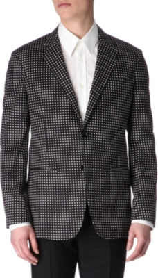 ALEXANDER MCQUEEN Grid-print blazer