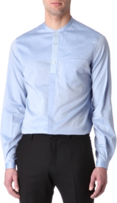 ALEXANDER MCQUEEN Mussola grandad-collar shirt
