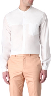 ALEXANDER MCQUEEN Mussola grandad-collar shirt