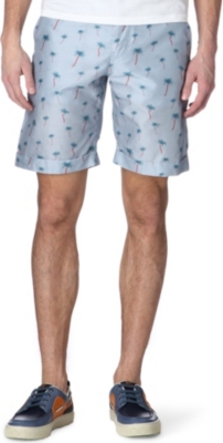ALEXANDER MCQUEEN Palm tree-print shorts
