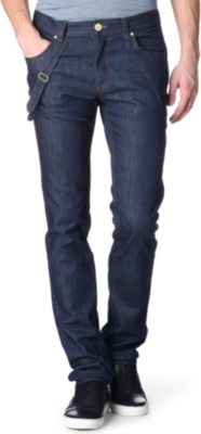 ALEXANDER MCQUEEN Slim-fit skinny harness jeans