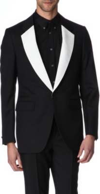 ALEXANDER MCQUEEN Silk-lapel blazer