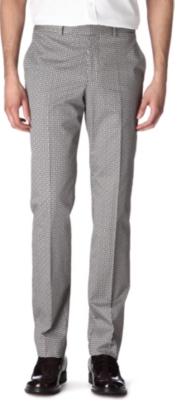 ALEXANDER MCQUEEN Cross-grid trousers