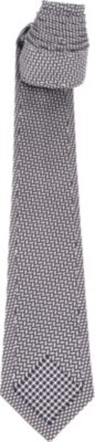 ALEXANDER MCQUEEN Jacquard panel silk tie