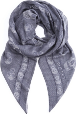 ALEXANDER MCQUEEN Skull panel scarf