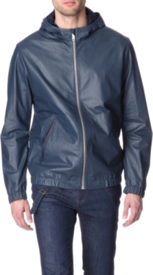 ALEXANDER MCQUEEN Hooded leather jacket