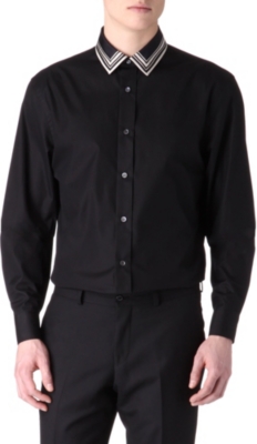 ALEXANDER MCQUEEN Silk-collar shirt