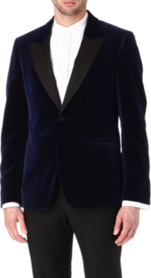 ALEXANDER MCQUEEN Velvet tuxedo blazer