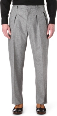 ALEXANDER MCQUEEN Box-pleat trousers