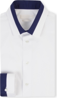ALEXANDER MCQUEEN Panelled-detail single-cuff shirt