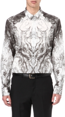 ALEXANDER MCQUEEN Printed tailored-fit shirt