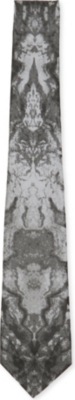 ALEXANDER MCQUEEN Shadow-print tie
